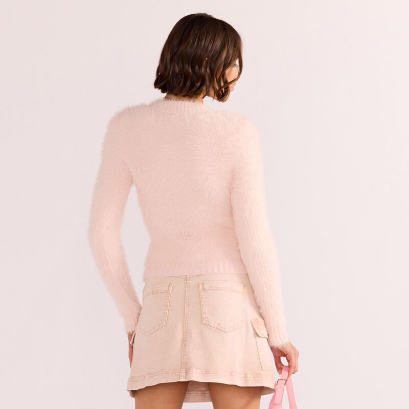 MINKPINK Clover Fluffy Sweater image number 2